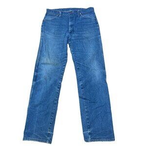 Vintage Wrangler 13MWZ Cowboy Cut 34x32 (Fit 31x32) Blue Jeans Made In USA